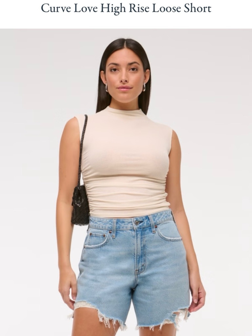Abercrombie and Fitch Curve Love High Rise Loose Shorts